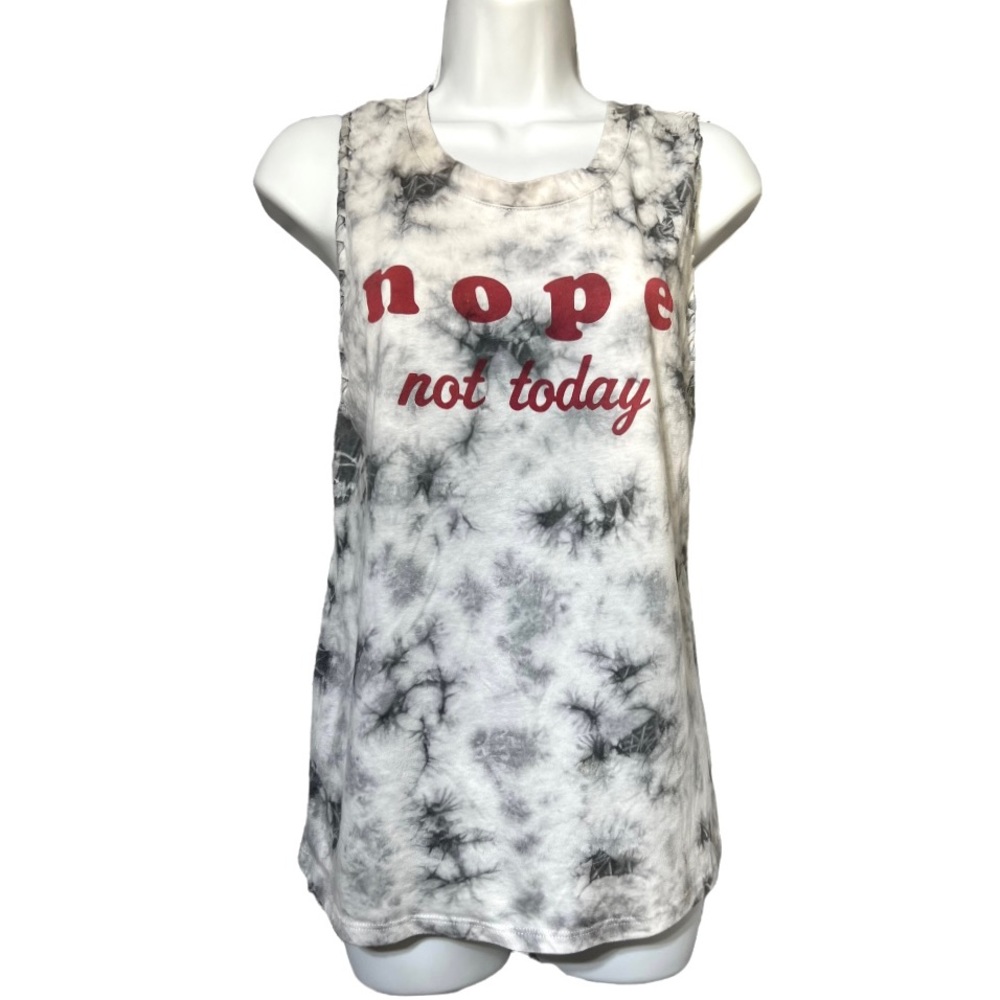 Awake "Nope, Not Today" Tie-Dye Tank